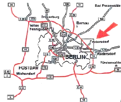 Karte zur Anfahrt zur Baumschule